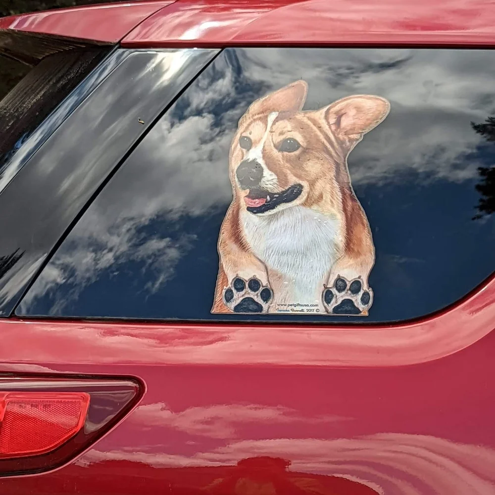 Large Corgi Car Window Decal Sticker - Picture 2 of 3
